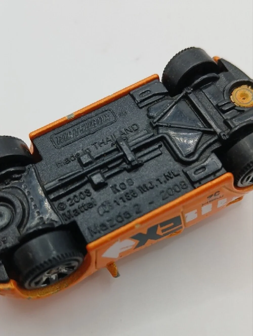 Matchbox 2008 Mazda 2 Orange Diecast Car - Loose